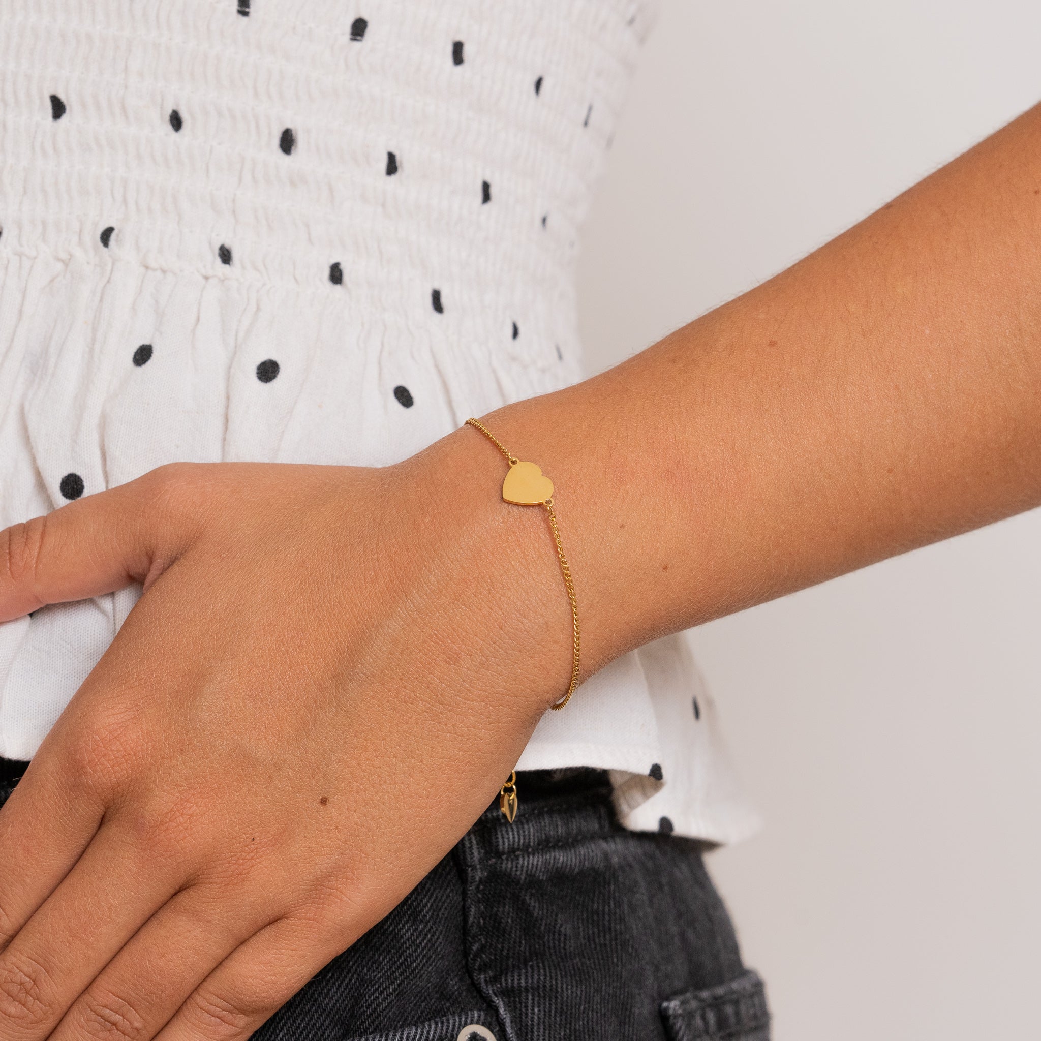 HJERTE ARMBÅND - GULDBELAGT - Image 4