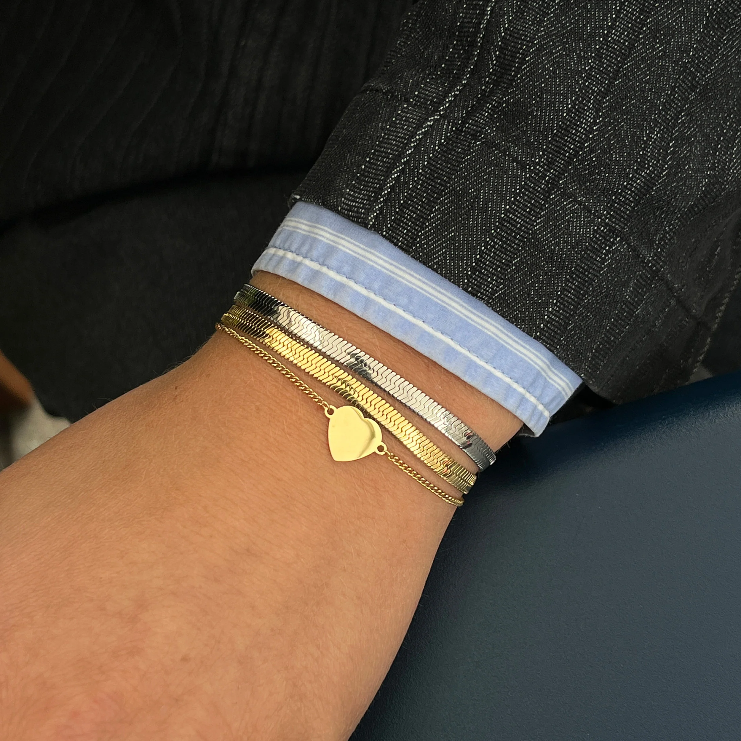 HJERTE ARMBÅND - GULDBELAGT - Image 3