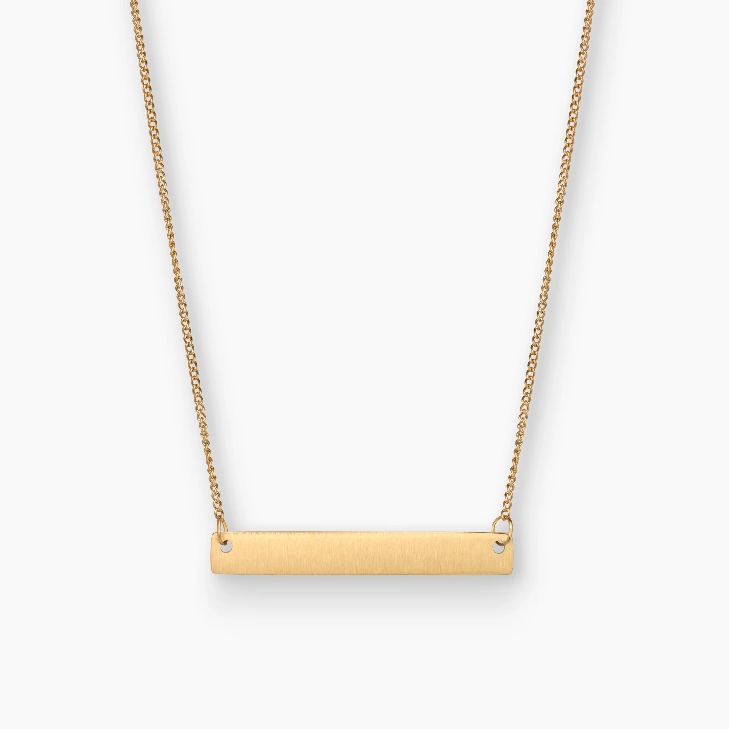 03 HAMMERED HALSKÆDE - GULDBELAGT - Image 3