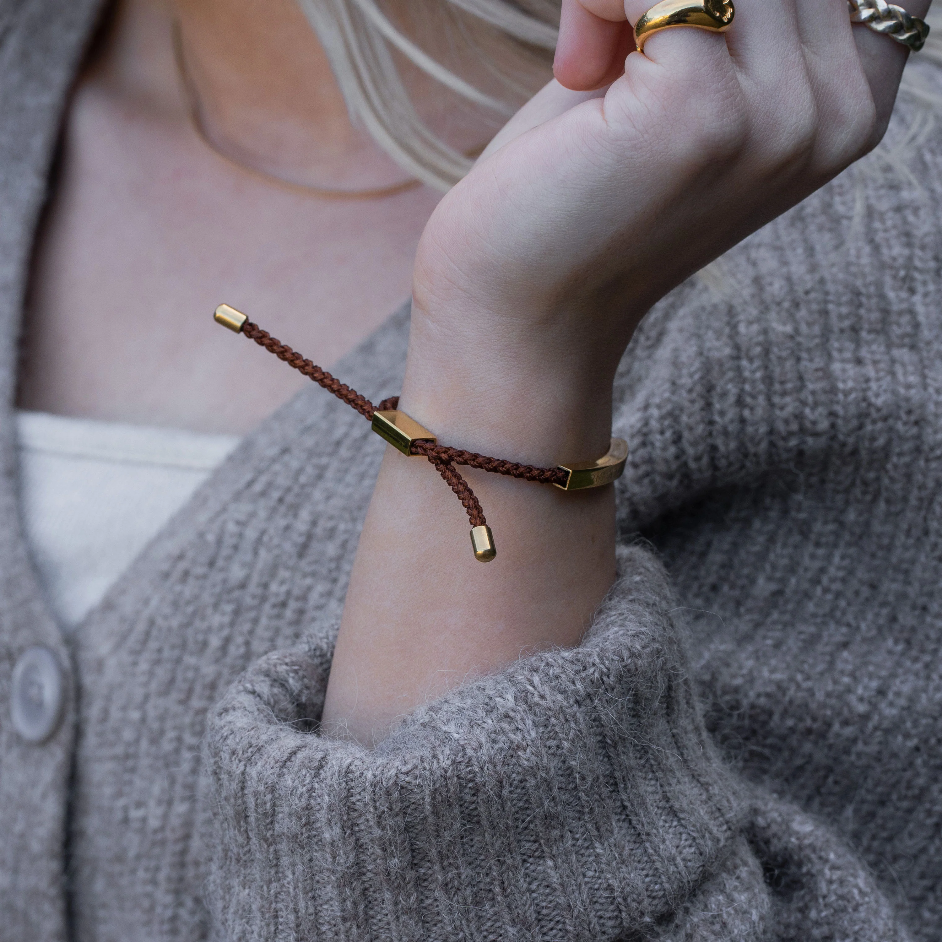 ROPE GULDBELAGT/BRUN - Image 5
