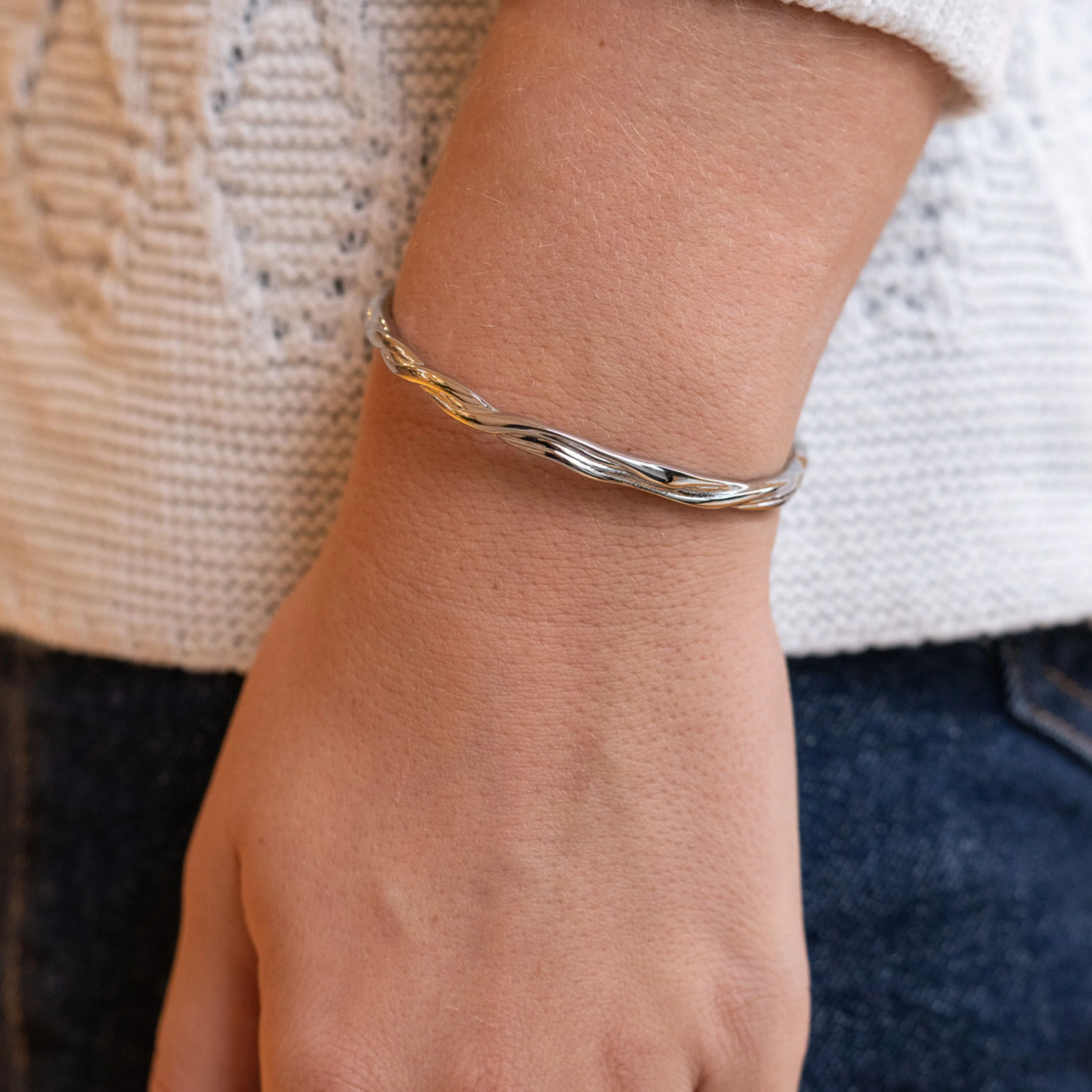 TWIST JUSTERBAR ARMRING - Image 4
