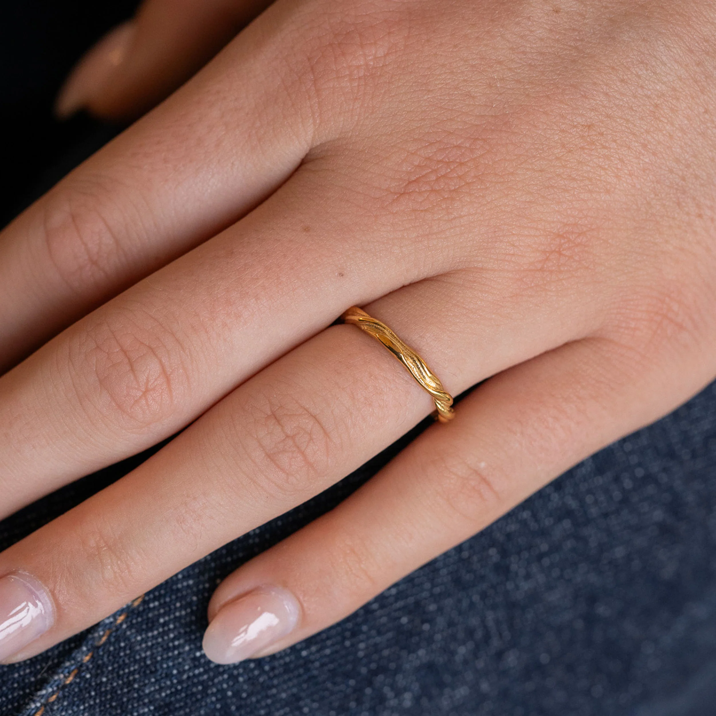 TWIST JUSTERBAR RING - Image 4