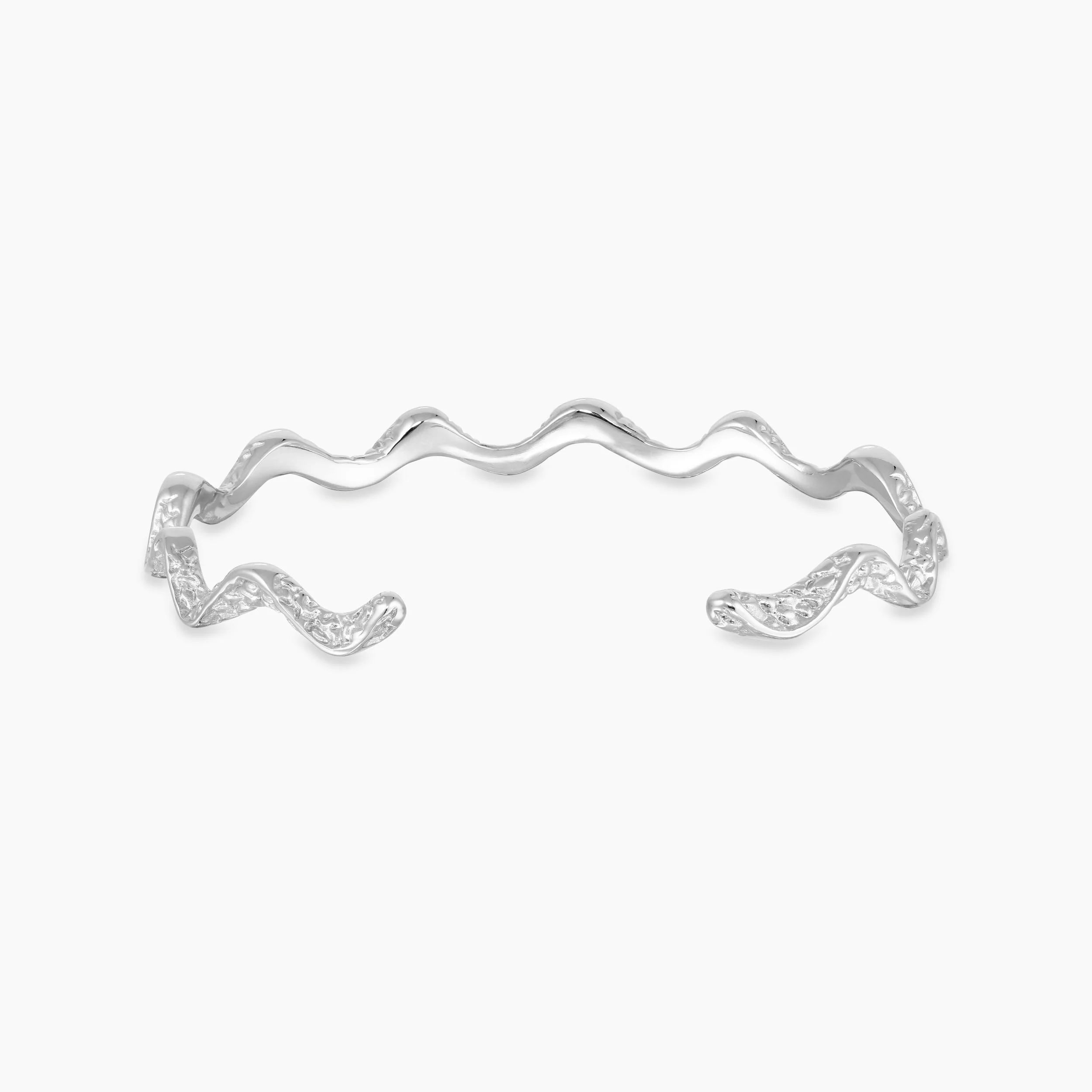 WAVES MOON SLIM JUSTERBAR ARMRING - Image 8